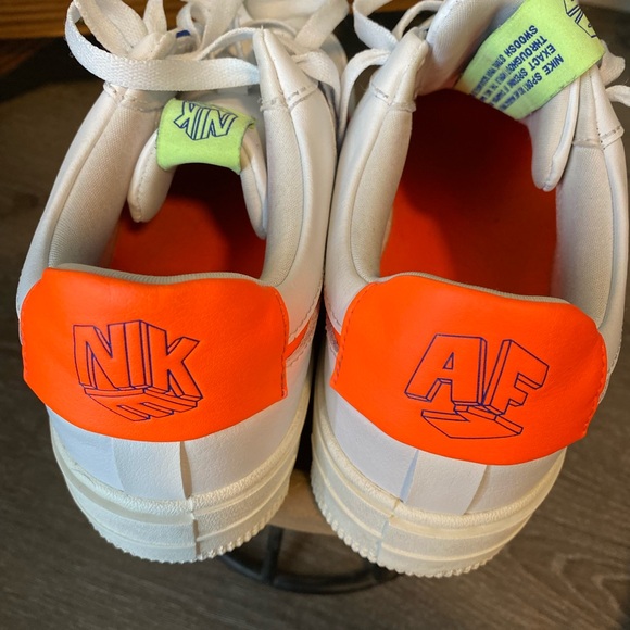 Nike Airforce 1 neon color block sneakers - Picture 5 of 10